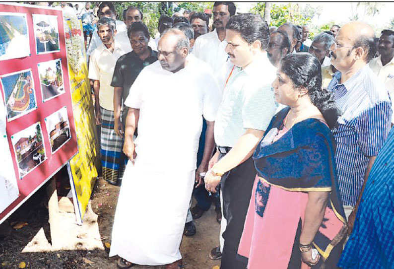 கிருமாம்பாக்கம் ஏரியை சுற்றுலா தலமாக மாற்றும் திட்டம் அமைச்சர் கந்தசாமி, பணிகளை தொடங்கி வைத்தார்