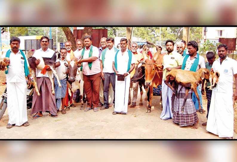 கோவில்பட்டியில் கால்நடை ஆஸ்பத்திரியை பாரதீய கிசான் சங்கத்தினர் முற்றுகை