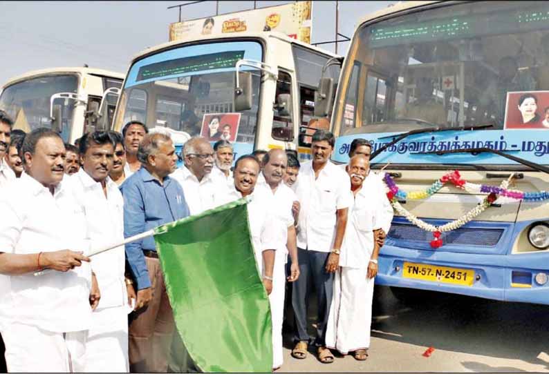 திண்டுக்கல்-கோவை, திருச்செந்தூர் உள்பட 23 ஊர்களுக்கு புதிய பஸ்கள்