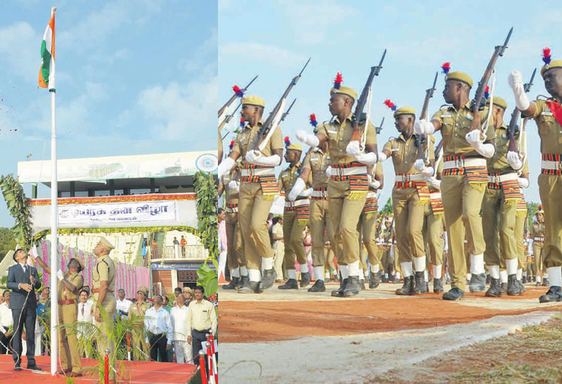 தூத்துக்குடியில் குடியரசு தினவிழா: கலெக்டர் சந்தீப்நந்தூரி தேசியக்கொடி ஏற்றினார் மாணவ-மாணவிகளின் கண்கவர் கலைநிகழ்ச்சிகள் நடந்தன