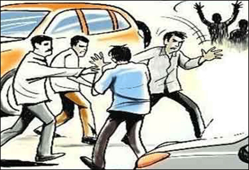 ஜலகண்டாபுரத்தில் கோஷ்டி மோதல்; 2 பேர் கைது