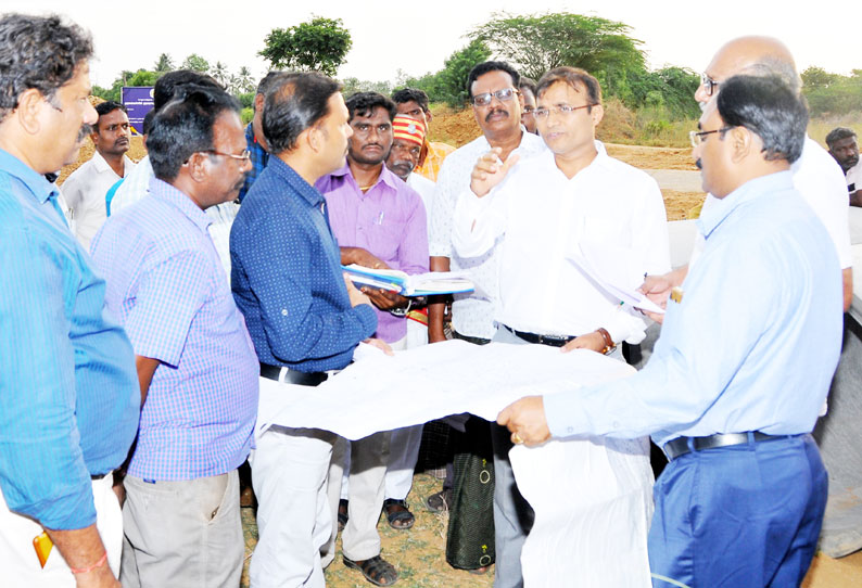 அரியலூர் மாவட்டத்தில் நடைபெற்று வரும் வளர்ச்சித்திட்ட பணிகளை கலெக்டர் ஆய்வு