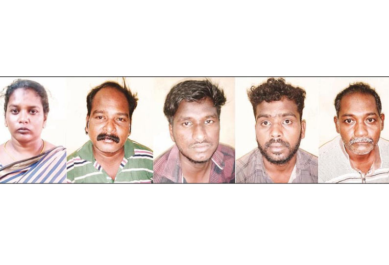 ரவுடி கொலை வழக்கில் மின்வாரிய பெண் அதிகாரி உள்பட 5 பேர் கைது
