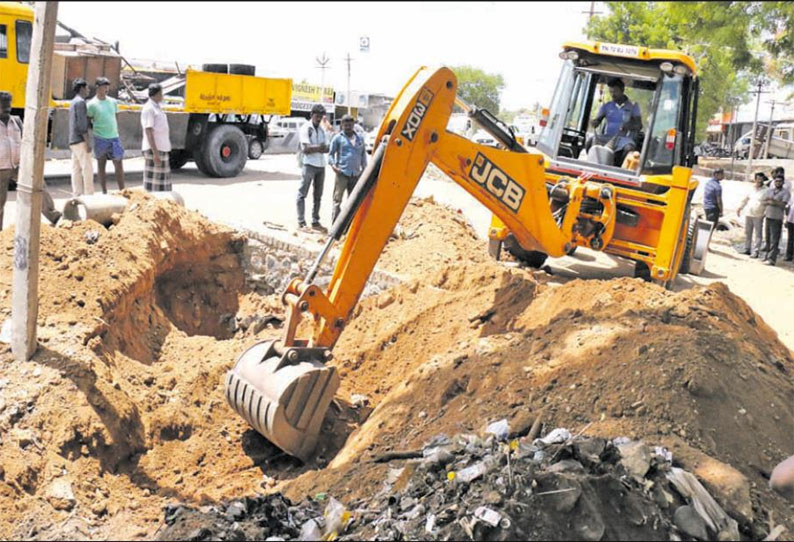 நெல்லை தெற்கு புறவழிச்சாலையில் நீரோடை ஆக்கிரமிப்புகள் அகற்றம்