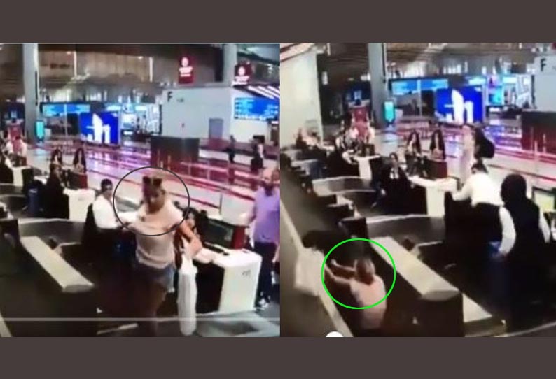 துருக்கி விமான நிலையத்தில் ருசிகர சம்பவம்: முதல் விமான பயணத்தில் பெண்ணின் செயலால் சிரிப்பலை 201907200214553489_Delicious-incident-at-Turkey-airport-Womans-act-on-first_SECVPF