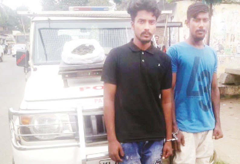 களியக்காவிளை அருகே மாணவர்களுக்கு கஞ்சா விற்ற 2 வாலிபர்கள் கைது