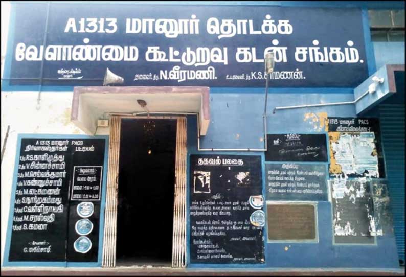 கூட்டுறவு கடன் சங்கத்தில் கொள்ளை முயற்சி: லாக்கரை திறக்க முடியாததால் தப்பிய 300 பவுன் நகைகள்