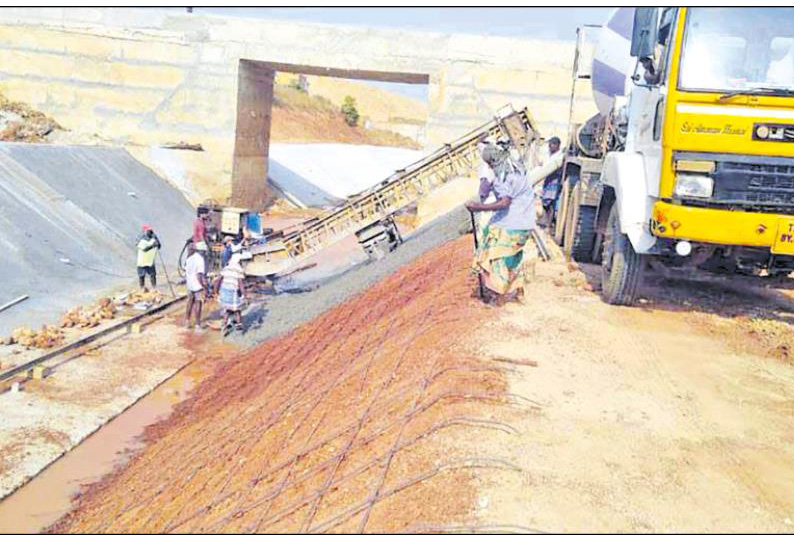 கண்ணன்கோட்டை நீர் தேக்க பணிகள் செப்டம்பர் மாதம் முடிக்கப்படும் அதிகாரிகள் தகவல்