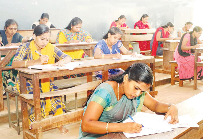 தஞ்சை மாவட்டத்தில் 2-வது நாளாக 15,040 பேர் ஆசிரியர் தகுதி தேர்வு எழுதினர்