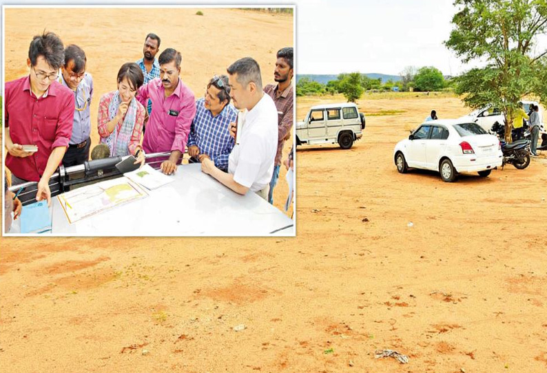 மதுரை எய்ம்ஸ் மருத்துவமனை அமையும் இடத்தில் மத்திய குழு–ஜப்பான் குழுவினர் ஆய்வு; சுற்றுச்சுவர் கட்டும் பணி விரைவில் தொடங்குகிறது