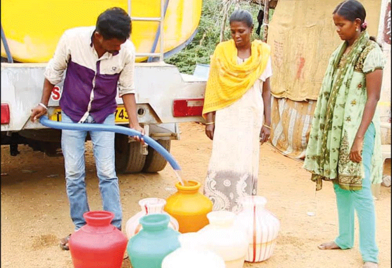 ஸ்டெர்லைட் நிறுவனம் சார்பில் 1,400 குடும்பங்களுக்கு குடிநீர் வினியோகம்