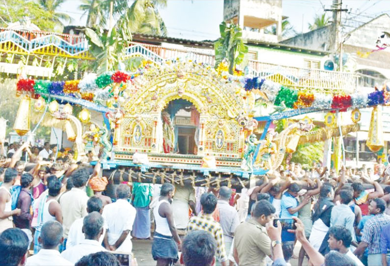 சக்கராப்பள்ளி சக்கரவாகேஸ்வரர் கோவில் சப்தஸ்தான விழா ஏழூர் பல்லக்கு புறப்பாடு நடைபெற்றது
