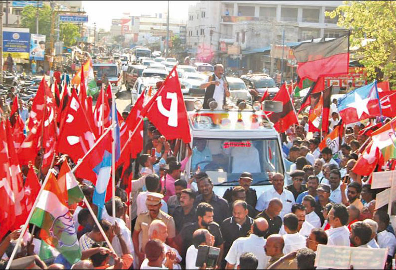 ‘பெண்களின் உரிமைகளை காக்க கனிமொழிக்கு வாக்களியுங்கள்’ வைகோ பேச்சு