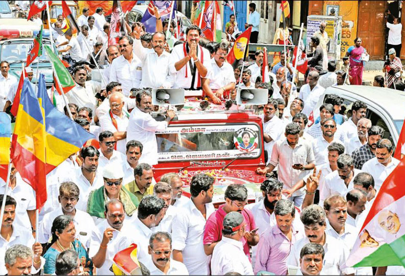 தென்சென்னையில் மீண்டும் வெற்றி பெற்றால் “பெருங்குடி குப்பை கிடங்கு அகற்றப்படும்” அ.தி.மு.க. வேட்பாளர் ஜெயவர்தன் வாக்குறுதி