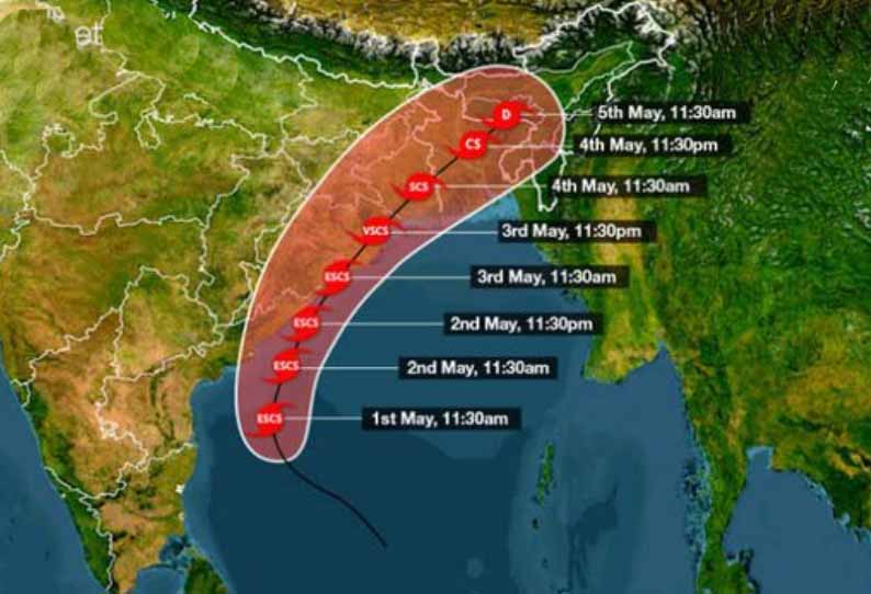 பானி புயல் முன்னெச்சரிக்கை: ஒடிசாவில் 10 லட்சம் பேர் வெளியேற்றம்