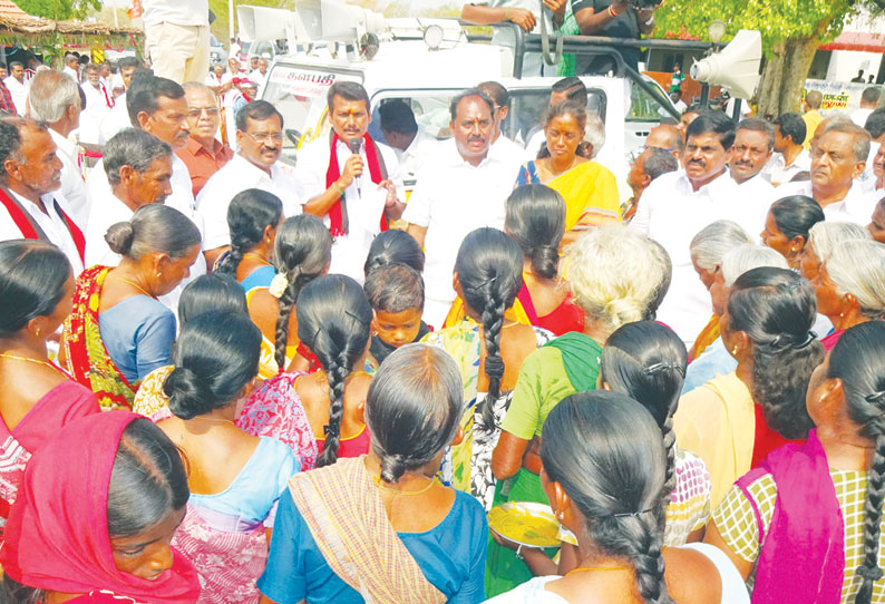 காவிரி கூட்டு குடிநீர் திட்டம் மூலம் அனைத்து வீடுகளுக்கும் குடிநீர் இணைப்பு தி.மு.க. வேட்பாளர் வி.செந்தில்பாலாஜி உறுதி