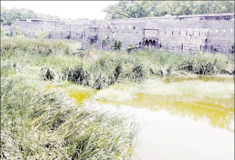 ‘ஸ்மார்ட் சிட்டி’ திட்டத்தின் கீழ் ரூ.9 கோடியில் வேலூர் கோட்டையை அழகுப்படுத்த முடிவு அகழியும் தூர்வாரி, ஆழப்படுத்தப்படுகிறது