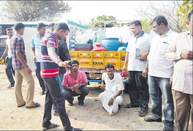 நாட்டறம்பள்ளி அருகே ரகசிய பாதாள அறையில் போலி மதுபானம் தயாரிப்பு 3 பேர் கைது