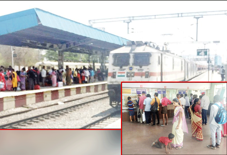 அரக்கோணம் ரெயில் நிலையத்தில் பயணிகளின் வசதிக்காக பேட்டரி கார்கள் இயக்க வேண்டும் சமூக ஆர்வலர்கள் கோரிக்கை