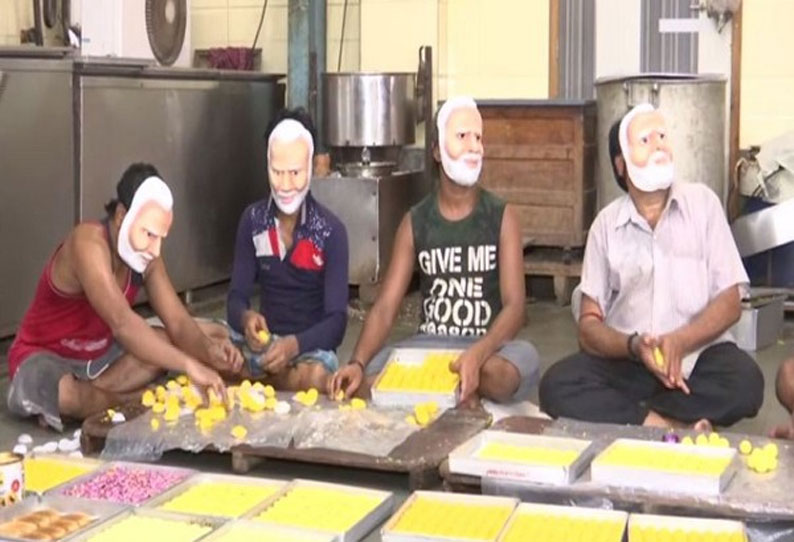 கருத்துக்கணிப்புகளால் உற்சாகம்..! 3 ஆயிரம் கிலோ லட்டுக்கள் ஆர்டர் கொடுத்த பாஜக வேட்பாளர்