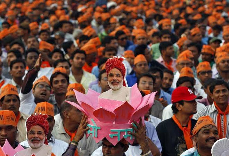 மாபெரும் வெற்றியை நோக்கி பாஜக : நாடு முழுவதும் பாஜக தொண்டர்கள்  உற்சாகம்||Prime Minister Modi again, BJP powers another jumbo win for  alliance -DailyThanthi