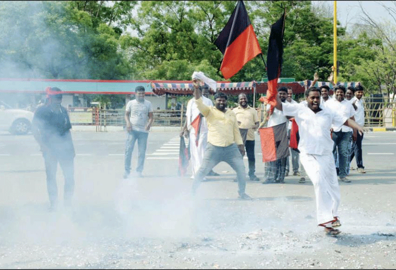 சேலம் நாடாளுமன்ற தொகுதியில் வெற்றி: தி.மு.க.வினர் பட்டாசு வெடித்து கொண்டாட்டம்