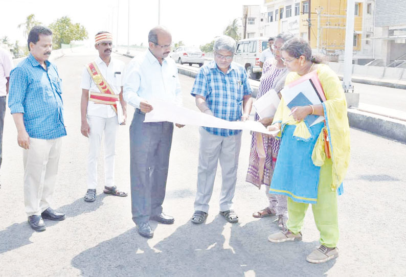 திருவானைக்காவல் மேம்பால பணிகளை வருகிற 10-ந்தேதிக்குள் முடிக்க வேண்டும் அதிகாரிகளுக்கு கலெக்டர் உத்தரவு