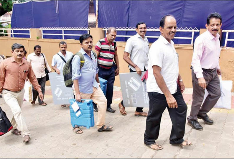 மங்களூரு, தாவணகெரே மாநகராட்சிகள் உள்பட, 14 உள்ளாட்சி அமைப்புகளுக்கு இன்று தேர்தல் - காலை 7 மணிக்கு ஓட்டுப்பதிவு தொடங்குகிறது