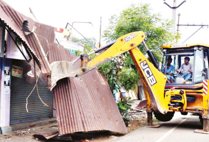 தூத்துக்குடியில் 130 ஆக்கிரமிப்புகள் அகற்றம் மாநகராட்சி ஆணையாளர் ஜெயசீலன் நடவடிக்கை