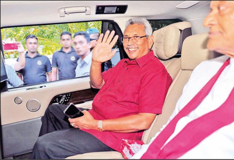 இலங்கை அதிபர் தேர்தலில் கோத்தபய ராஜபக்சே வெற்றி - இன்று பதவி ஏற்கிறார் 201911180544346127_Gotabhaya-Rajapaksa-wins-Sri-Lankan-presidential-election-_SECVPF