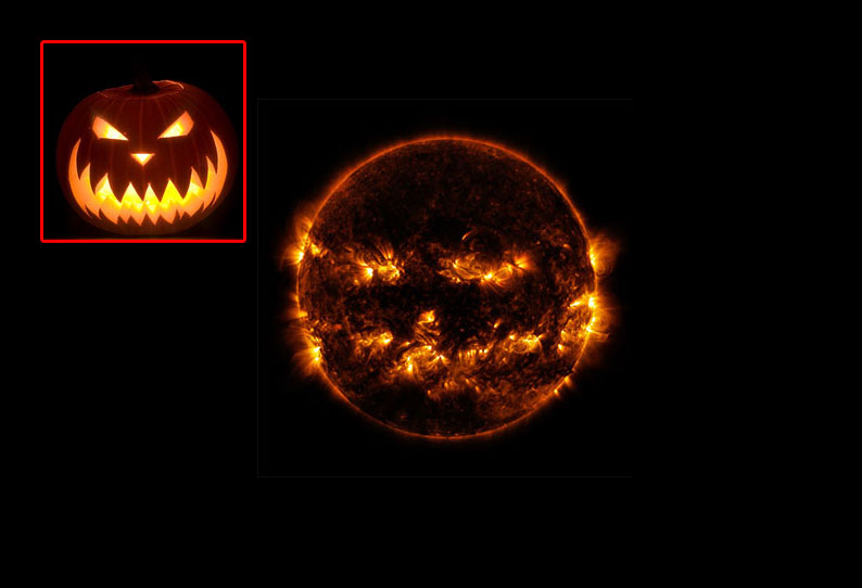 சூரியனும் கூட ஹாலோவினை கொண்டாட தயாராகி விட்டது; நாசா வெளியிட்ட புகைப்படம் 201910301947022014_NASAs-spooky-space-images-show-Sun-as-terrifying-Halloween_SECVPF