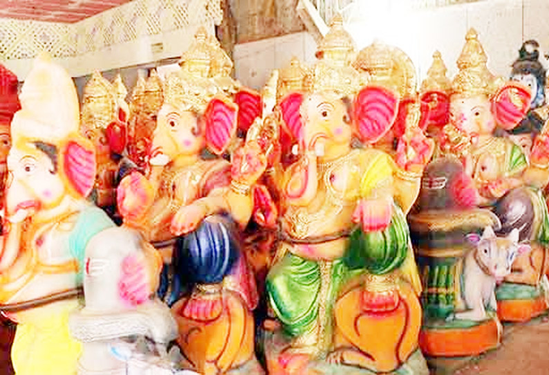 சதுர்த்தி விழாவையொட்டி திருச்சி மாநகரில் 310 இடங்களில் விநாயகர் சிலைகள் இந்து முன்னணி ஏற்பாடு