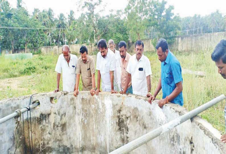 சாஸ்தா கோவில் அணையில் இருந்து செட்டியார்பட்டி சேர்வராயன் கண்மாய்க்கு தண்ணீர் திறப்பு எம்.எல்.ஏ. பார்வையிட்டார்