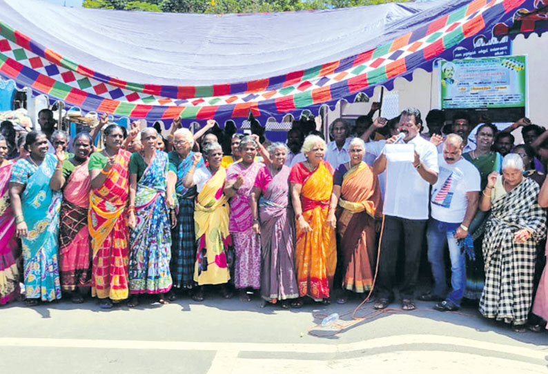 முகத்துவார ஆற்றை சீரமைக்க கோரி மீனவர்கள் கவன ஈர்ப்பு போராட்டம்