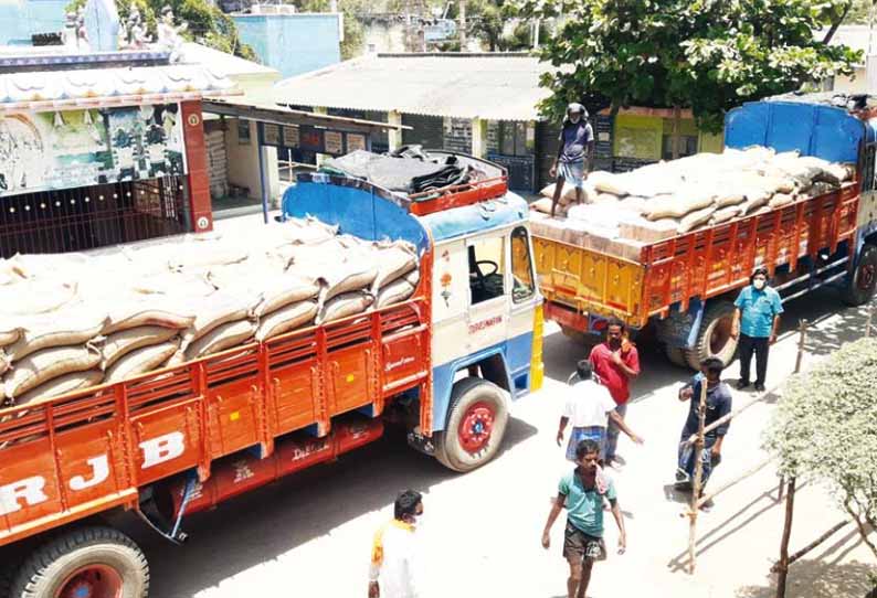 கள்ளக்குறிச்சி மாவட்டத்தில், 932 ரேஷன் கடைகளுக்கு கொரோனா நிவாரண பொருட்கள் அனுப்பிவைப்பு