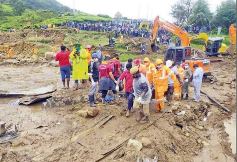 மூணாறு அருகே பயங்கர நிலச்சரிவு: அழுகிய நிலையில் மேலும் 16 உடல்கள் மீட்பு - பலி எண்ணிக்கை 43 ஆக உயர்ந்தது