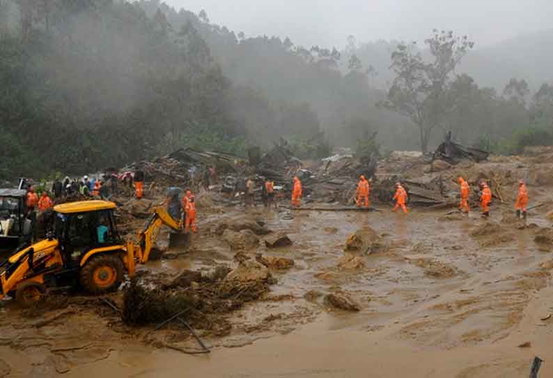 கேரள நிலச்சரிவில் சிக்கிய மேலும் ஒரு குழந்தையின் உடல் மீட்பு: பலி எண்ணிக்கை 56 ஆக உயர்வு