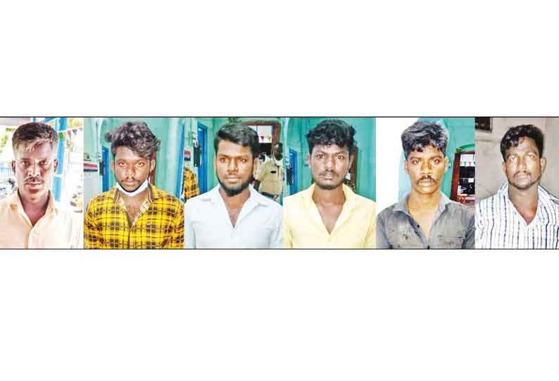 நீடாமங்கலம் அருகே வாலிபர் கொலை வழக்கில் 6 பேர் கைது