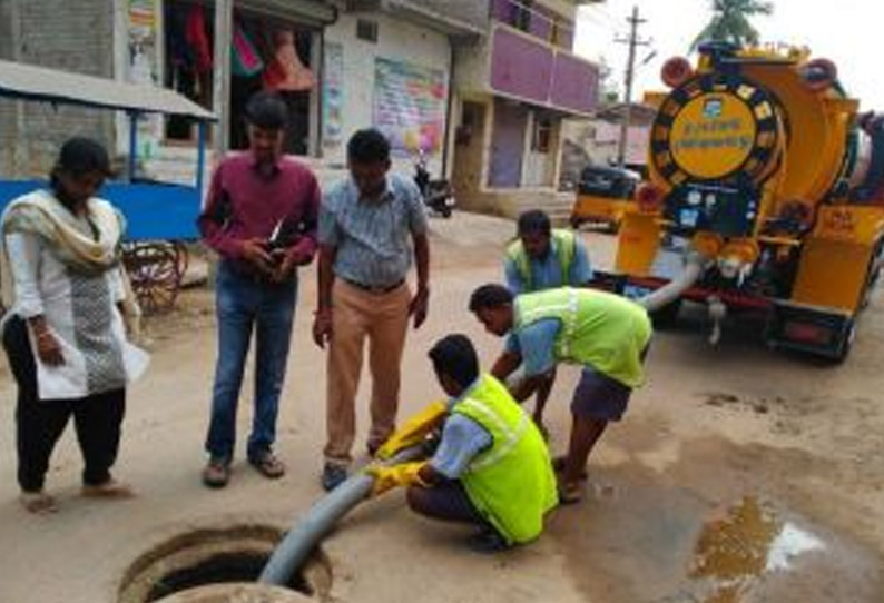 விருதுநகர் நகராட்சி பகுதியில் பாதாள சாக்கடை அடைப்பை அகற்ற நவீன எந்திரம்; கலெக்டர் கண்ணன் தொடங்கி வைத்தார்