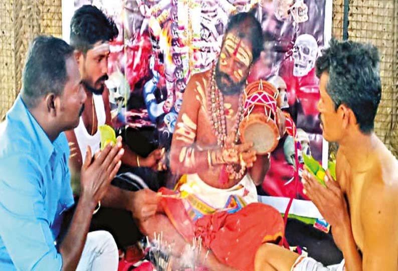 கோடாங்கியாக மாறிய ஊராட்சி தலைவரின் கணவர்