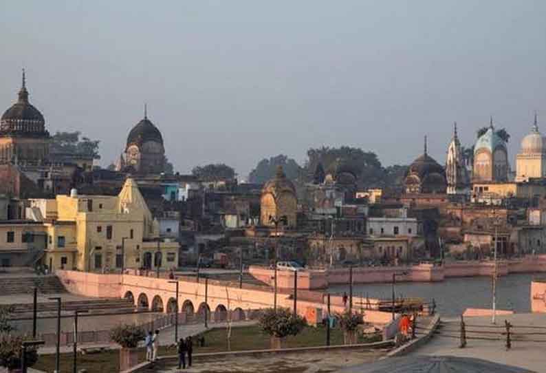 அயோத்தியில் பிரமாண்ட மசூதிக்கு அடுத்த மாதம் அடிக்கல் - ஒரே நேரத்தில் 2 ஆயிரம் பேர் தொழுகை நடத்தலாம் 202012180558297430_The-foundation-stone-for-the-grand-mosque-in-Ayodhya-next_SECVPF