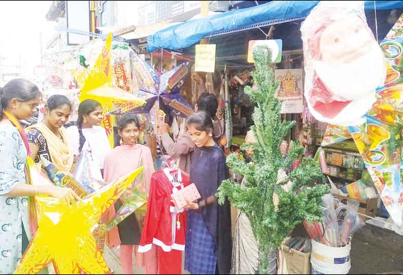 பெரம்பலூரில் கிறிஸ்துமஸ் ‘ஸ்டார்’கள் விற்பனை அமோகம்