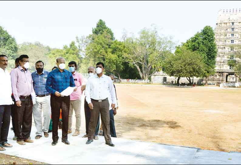 வேலூர் மாநகராட்சியில் நடைபெற்று வரும் ஸ்மார்ட் சிட்டி திட்டப்பணிகளை கலெக்டர் ஆய்வு