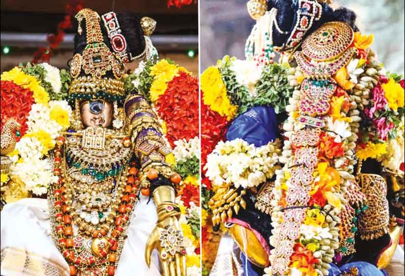 ஸ்ரீரங்கம் ரெங்கநாதர் கோவிலில் முழு அலங்காரத்தில் காட்சி அளிக்கும் ஆயிரங்கால் மண்டபம்