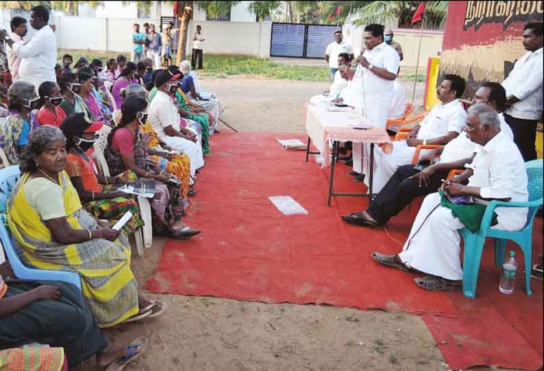 உடன்குடி, ஆறுமுகநேரியில் தி.மு.க. சார்பில் மக்கள் சபை கூட்டம் அனிதா ராதாகிருஷ்ணன் எம்.எல்.ஏ. பங்கேற்பு