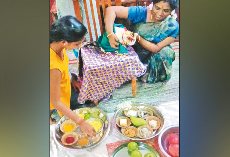 திருவேற்காட்டில் பூனைக்கு சீர்வரிசைகளுடன் வளைகாப்பு நடத்திய குடும்பத்தினர்; சமூக வலைத்தளங்களில் வேகமாக பரவி வைரலானது