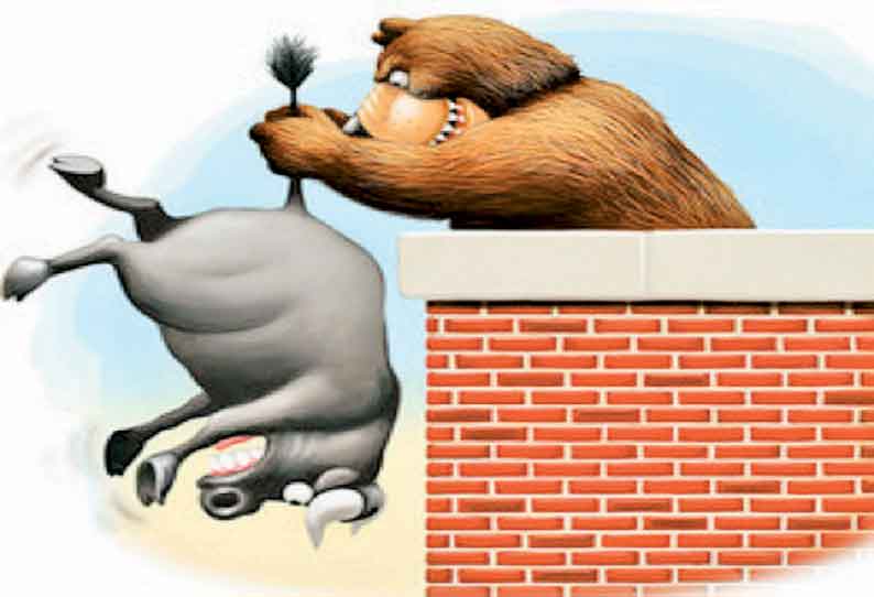 4 தினங்கள் தொடர் ஏற்றத்திற்குப் பின் சென்செக்ஸ் 164 புள்ளிகள் வீழ்ச்சி நிப்டி 40 புள்ளிகள் இறங்கியது 4 தினங்கள் தொடர் ஏற்றத்திற்குப் பின் சென்செக்ஸ் 164 புள்ளிகள் வீழ்ச்சி நிப்டி 40 புள்ளிகள் இறங்கியது