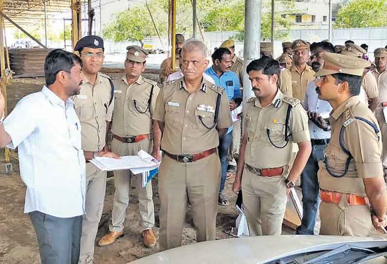 டாக்டர் பா.சிவந்தி ஆதித்தனார் மணிமண்டபம் திறப்பு விழா: பாதுகாப்பு ஏற்பாடுகளை தென்மண்டல ஐ.ஜி. ஆய்வு