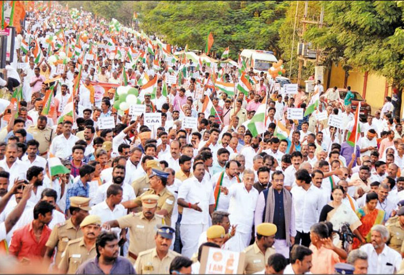 குடியுரிமை திருத்த சட்டம் பற்றி தி.மு.க. பொய் பிரசாரம் பா.ஜ.க. தேசிய பொதுச்செயலாளர் ராம் மாதவ் குற்றச்சாட்டு