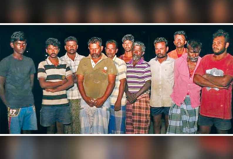 இலங்கையில் ராமேசுவரம் மீனவர்கள் 11 பேர் சிறையில் அடைப்பு